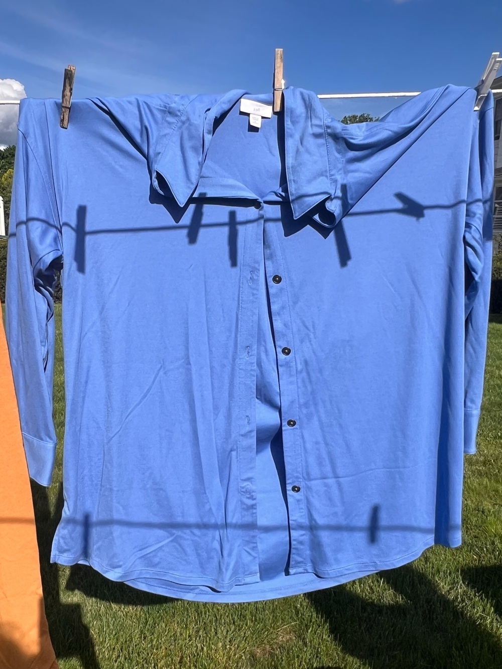 J. Jill Sky Blue Button-Front Shirt